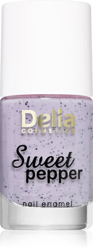 Delia Cosmetics Sweet Pepper Black Particles Neglelak Skygge 04 Lavender 11 ml