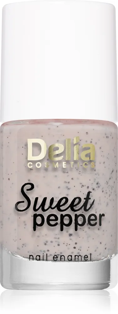 Delia Cosmetics Sweet Pepper Black Particles Neglelak Skygge 08 Berry 11 ml