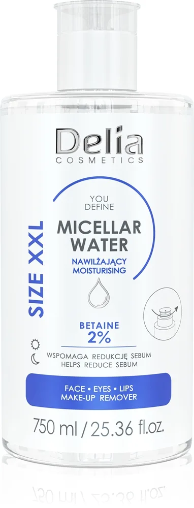 Delia Cosmetics You Define Rengörande micellärt vatten med återfuktande effekt 750 ml