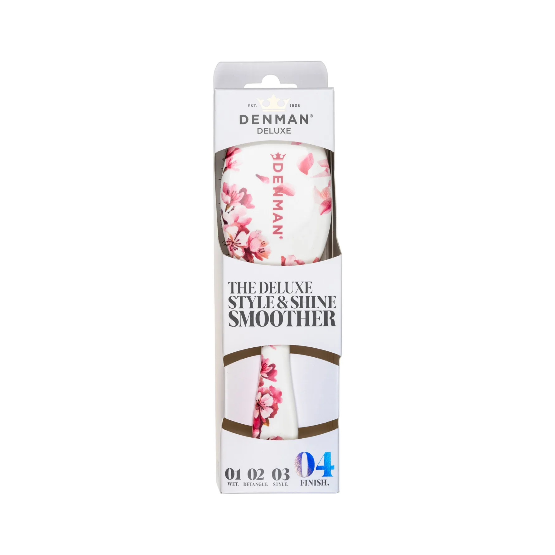 Denman Deluxe D81M Medium Style & Shine Brush Cherry Blossom 1 pcs