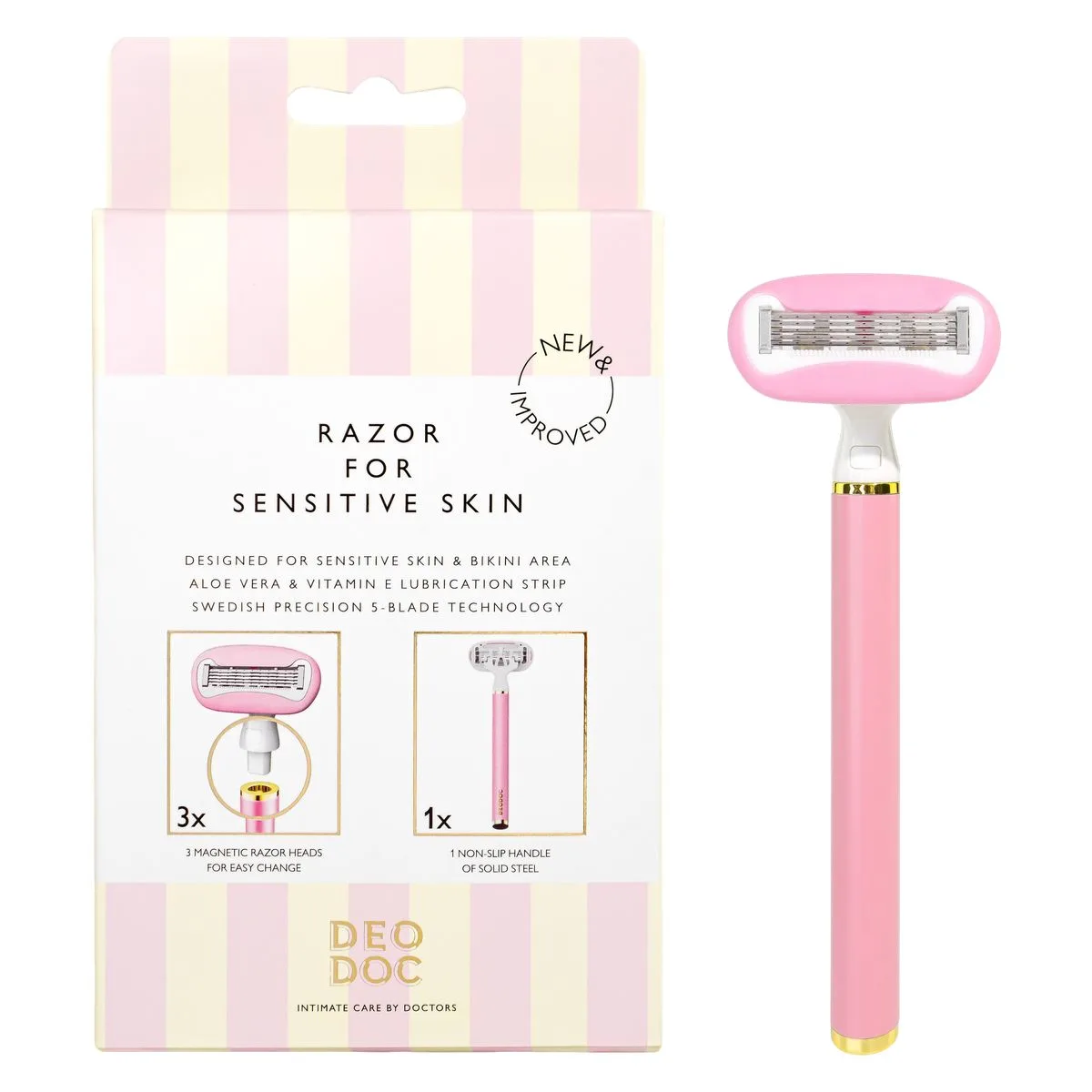 DeoDocs Intimate Shaving Razor Pink