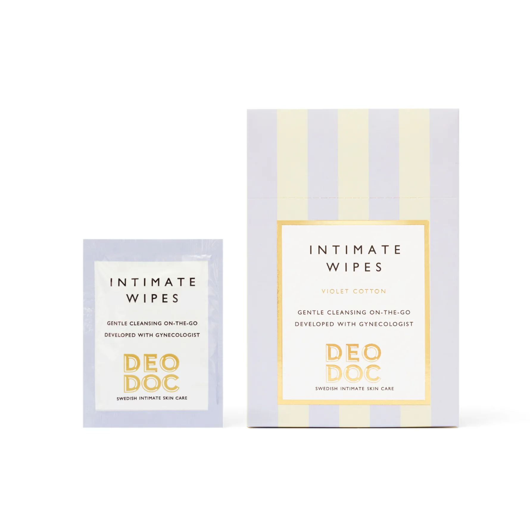 DeoDoc Intimate Wipes Violet Cotton 10 st