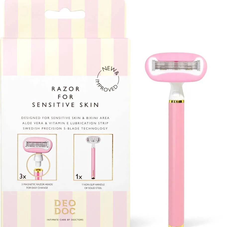 DeoDoc Intimate Shaving Razor - Pink