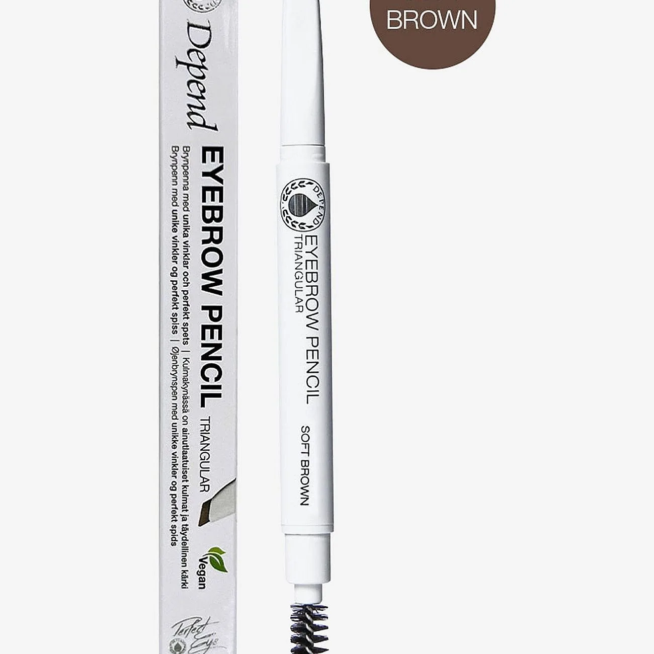 Depend Cosmetic Eyebrowpen. Triangular Softbrown - Nude - ONE SIZE