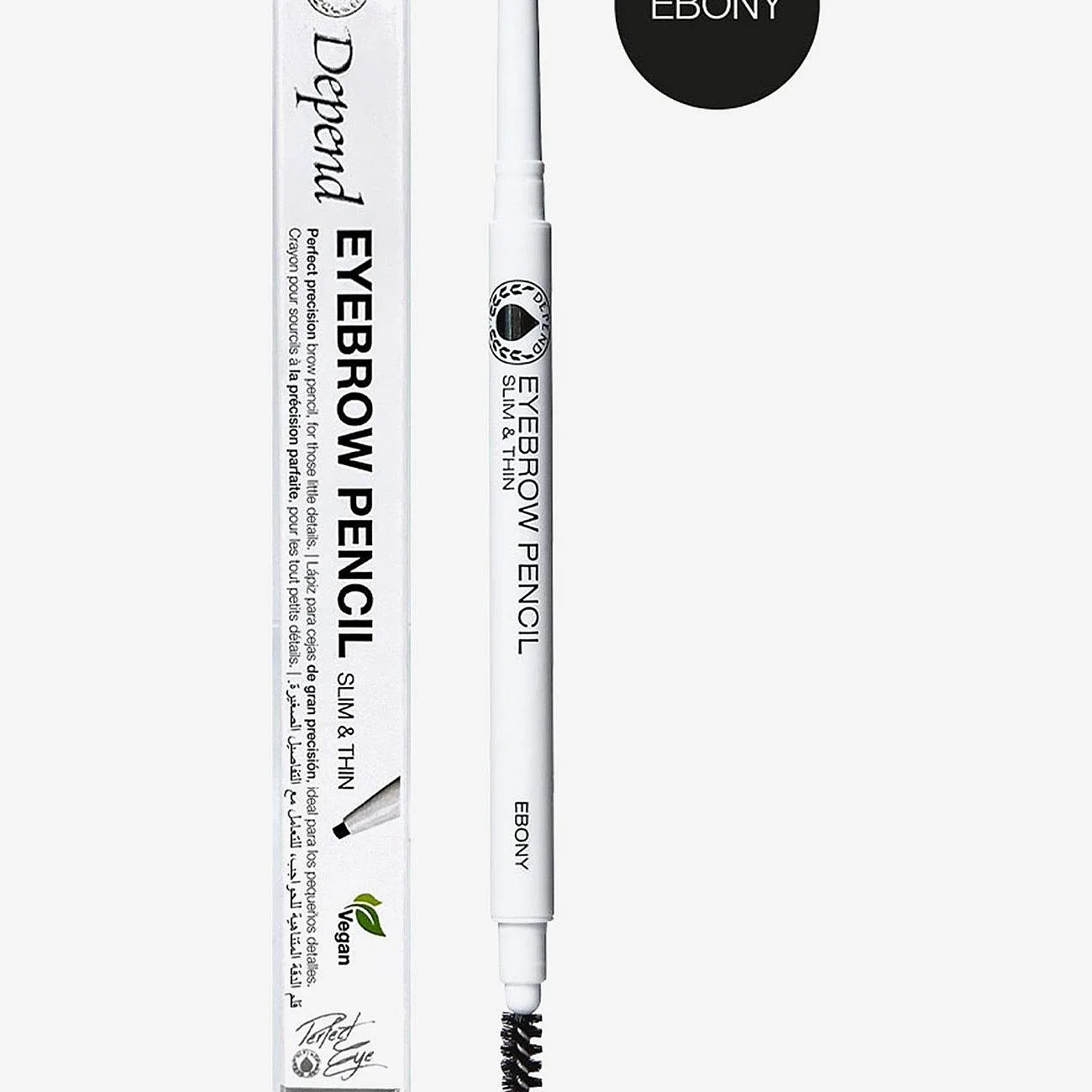 Depend Cosmetic Eyebrowpencil Slim&Thin Ebony - Nude - ONE SIZE
