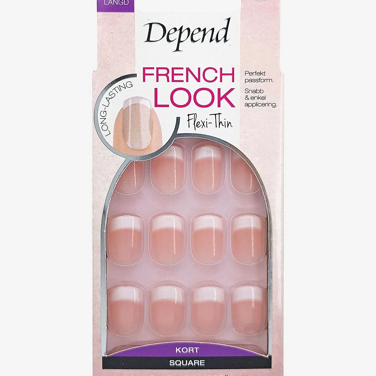 Depend Cosmetic French Look Rosa Kort Sq - Nude - ONE SIZE