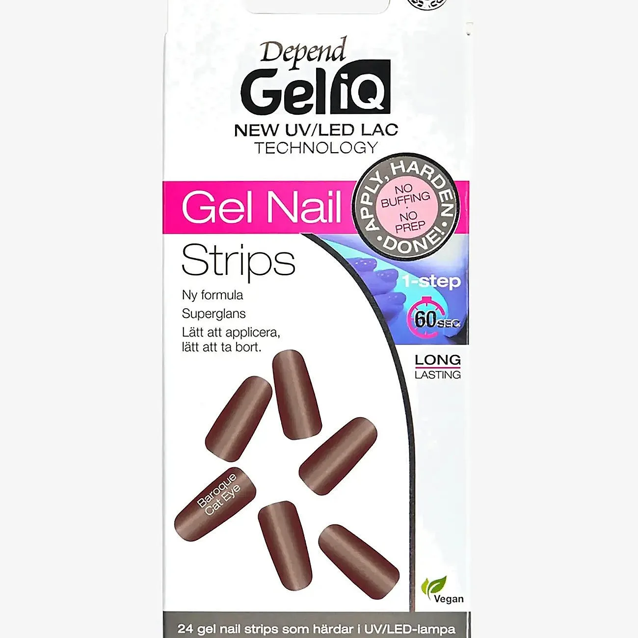 Gel iQ Gel Nail Strips, Baroque Cat Eye