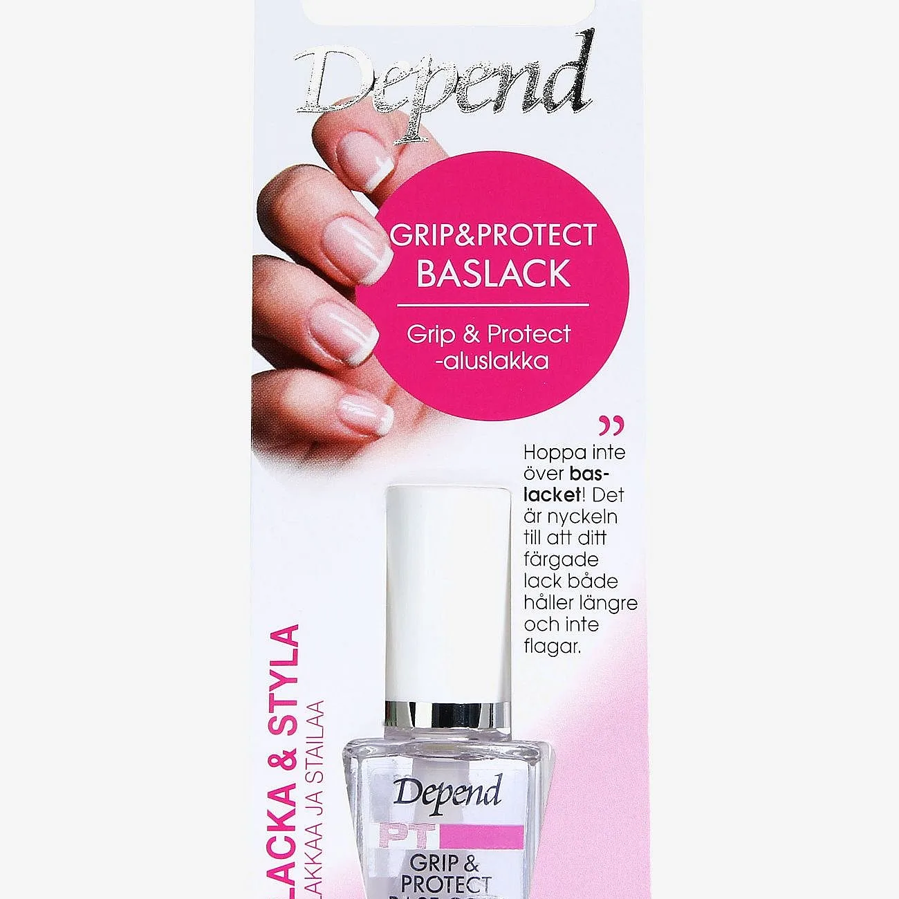 Depend Cosmetic Grip & Protect Baslack - Nude - ONE SIZE