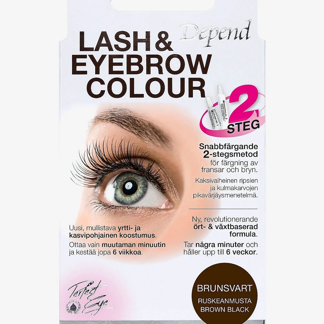Depend Perfect Eye Lash and Eyebrow Colour Brown Black