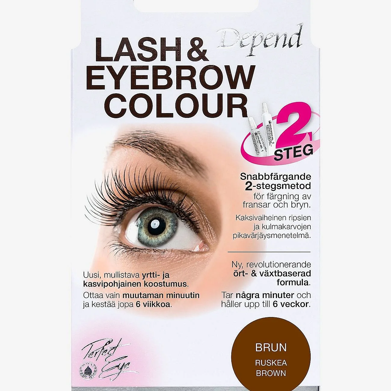 Depend Cosmetic Lash/Eyebrow Col. Brown - Brown - ONE SIZE