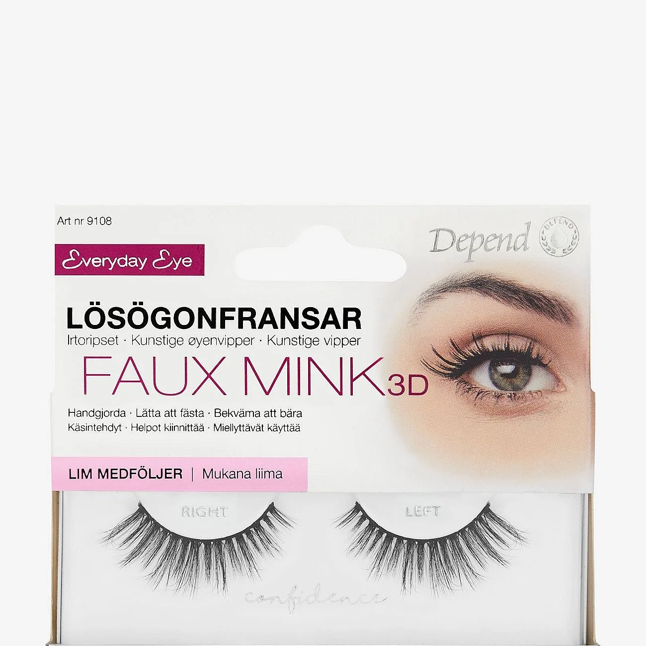 Depend Cosmetic Lösögonfrans Confidence - Nude - ONE SIZE