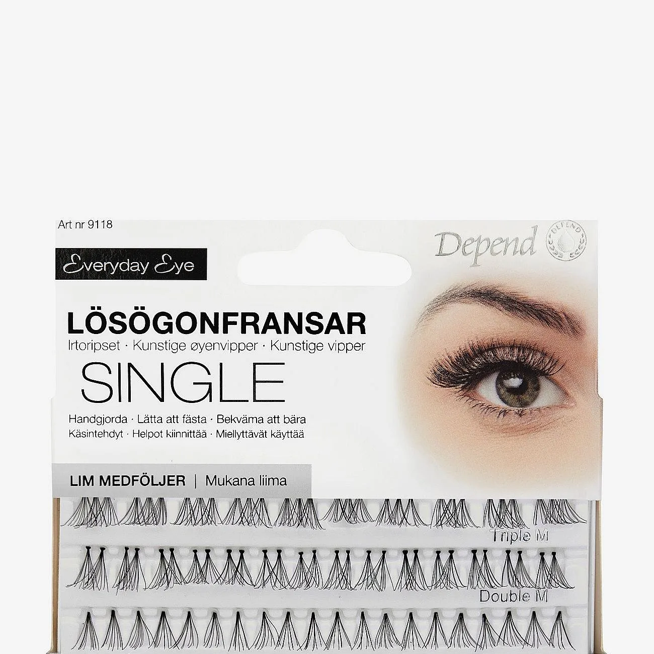 Depend Cosmetic Lösögonfrans Elegance - Nude - ONE SIZE