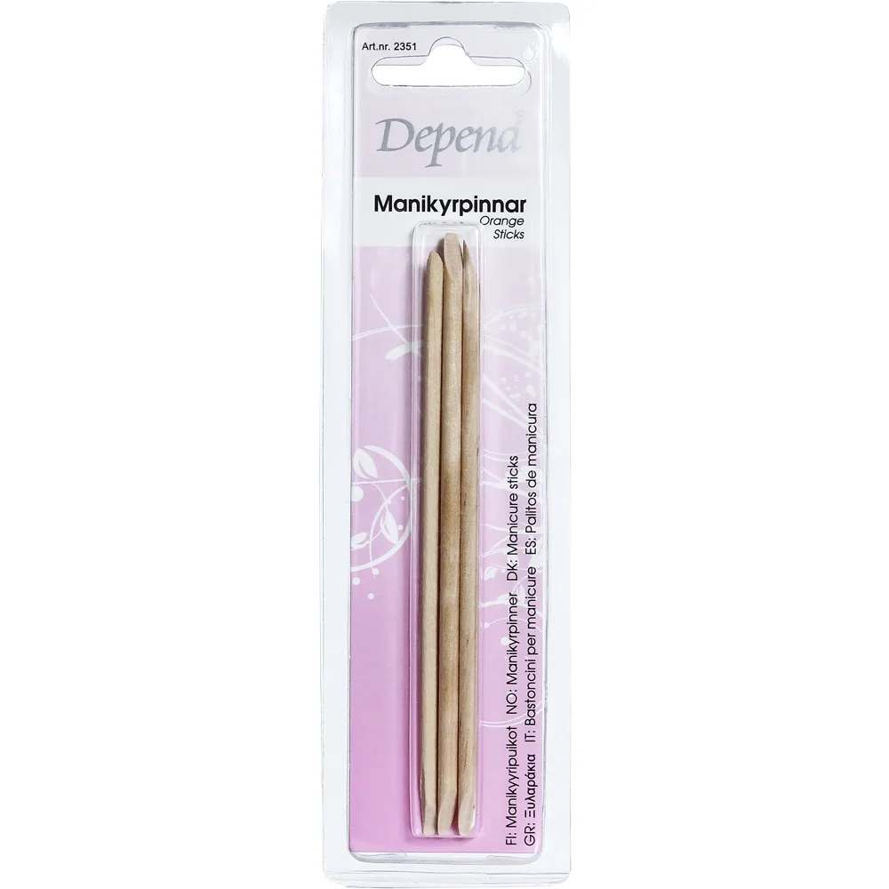 Depend Cosmetic Manikyrpinne 3-Pack - Nude - ONE SIZE