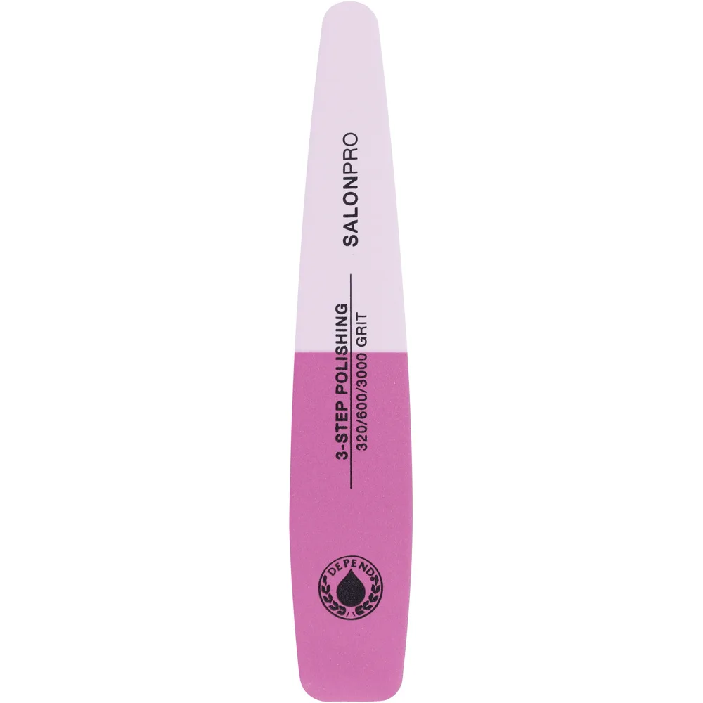 Depend Cosmetic Nail File Salonpro 3-Step Polishing - Nude - ONE SIZE