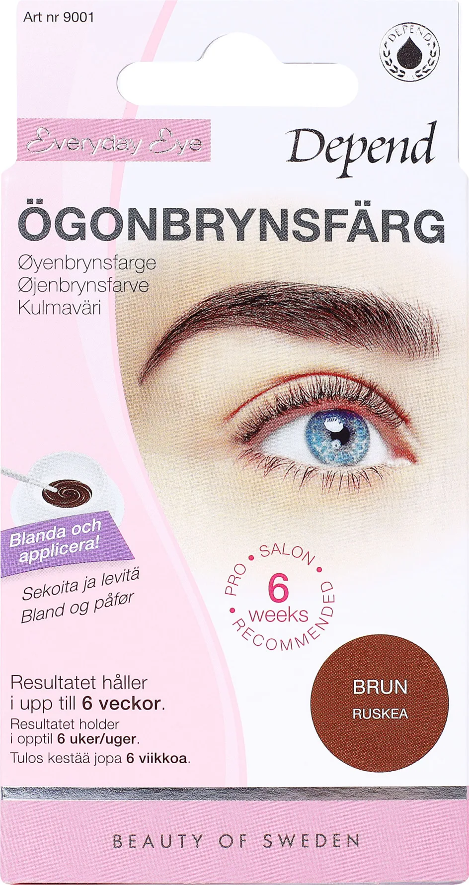 Depend Everyday Eye Ögonbrynsfärg Brun 1 st