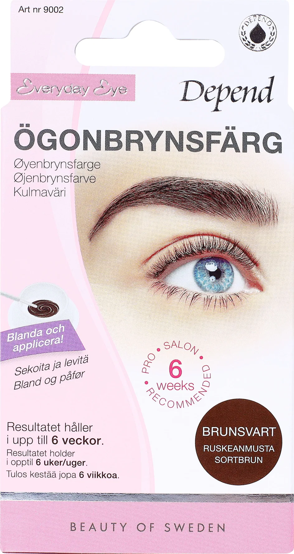 Depend Ögonbrynsfärg Brunsvart 1 st