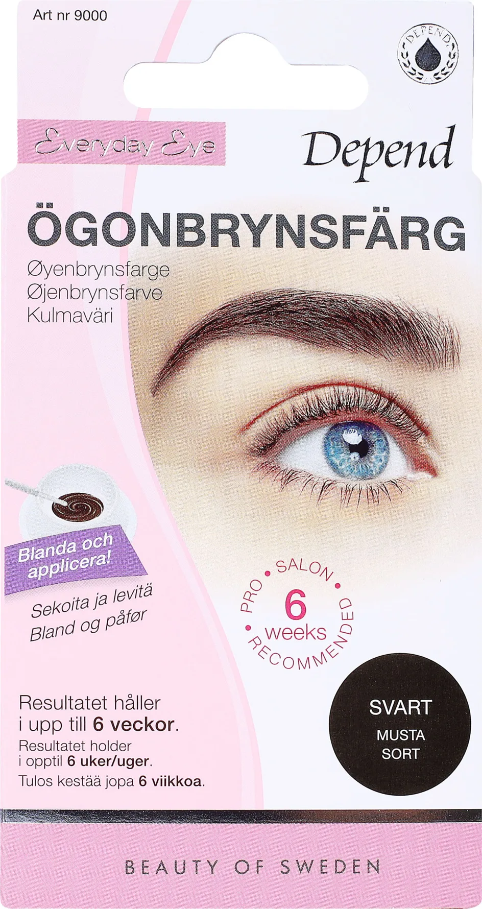 Depend Everyday Eye Ögonbrynsfärg Svart 1 st