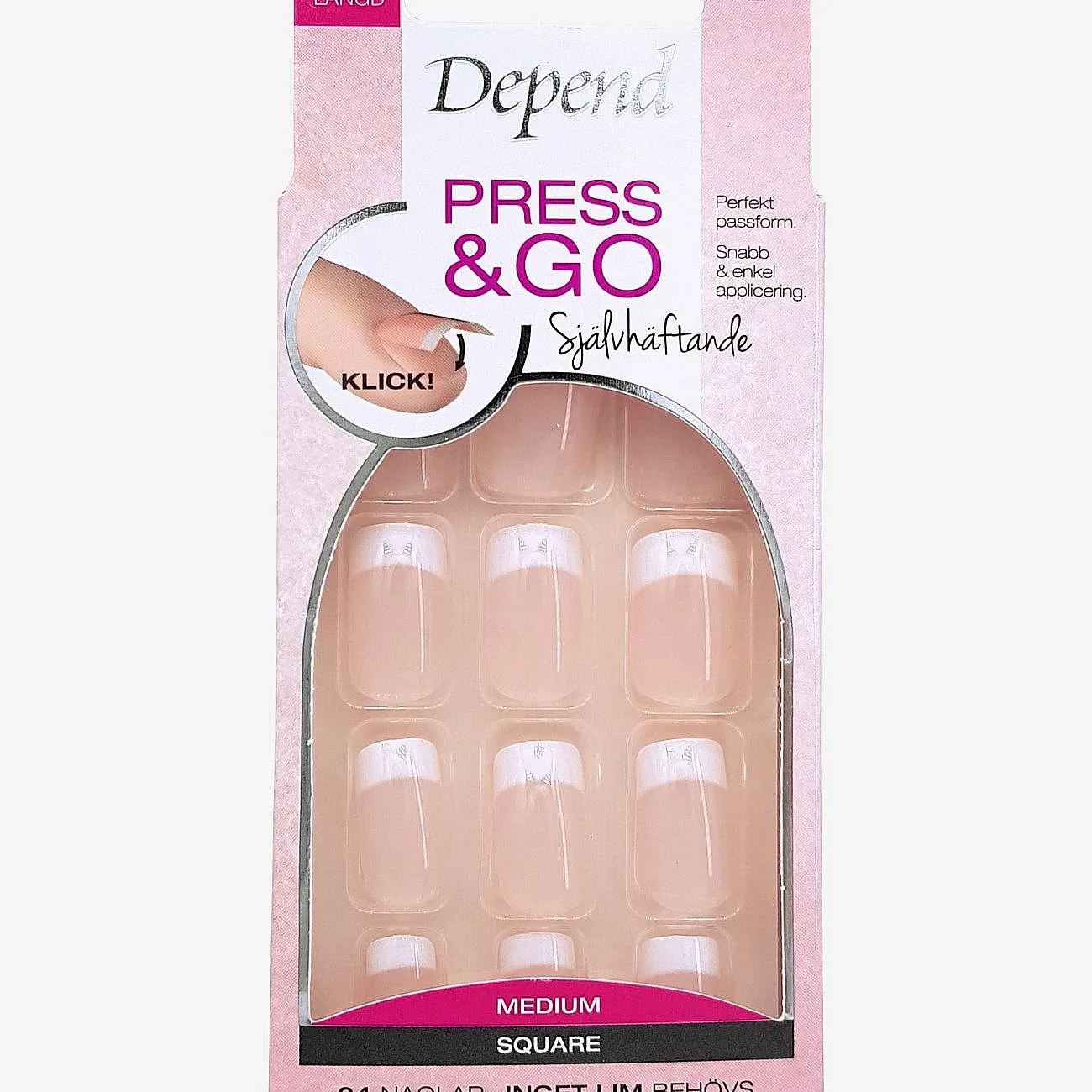 Depend Cosmetic P&G French Look Rosa Medium Sq - Nude - ONE SIZE