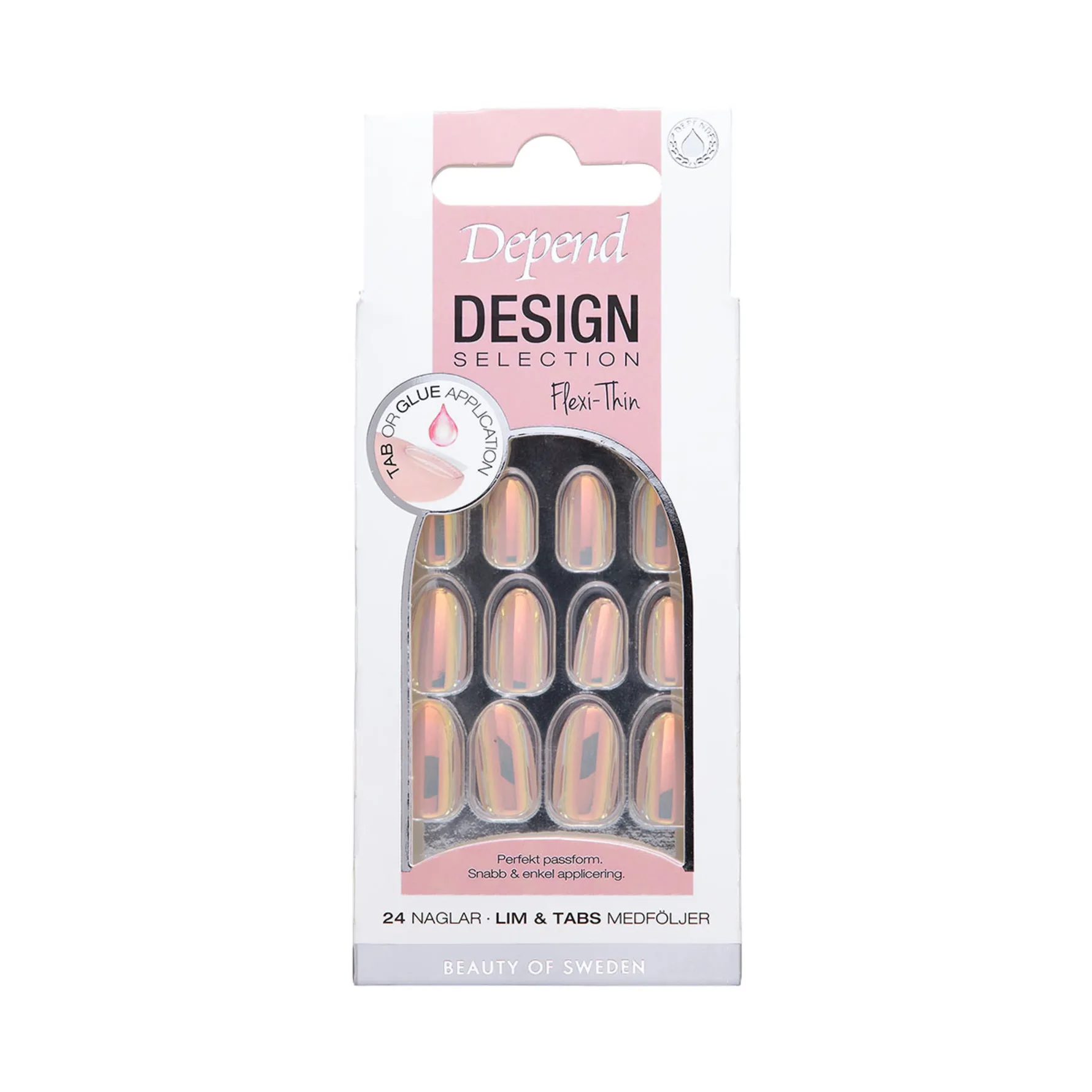 Depend Design Selection Oval 24 st Unicorn Chrome