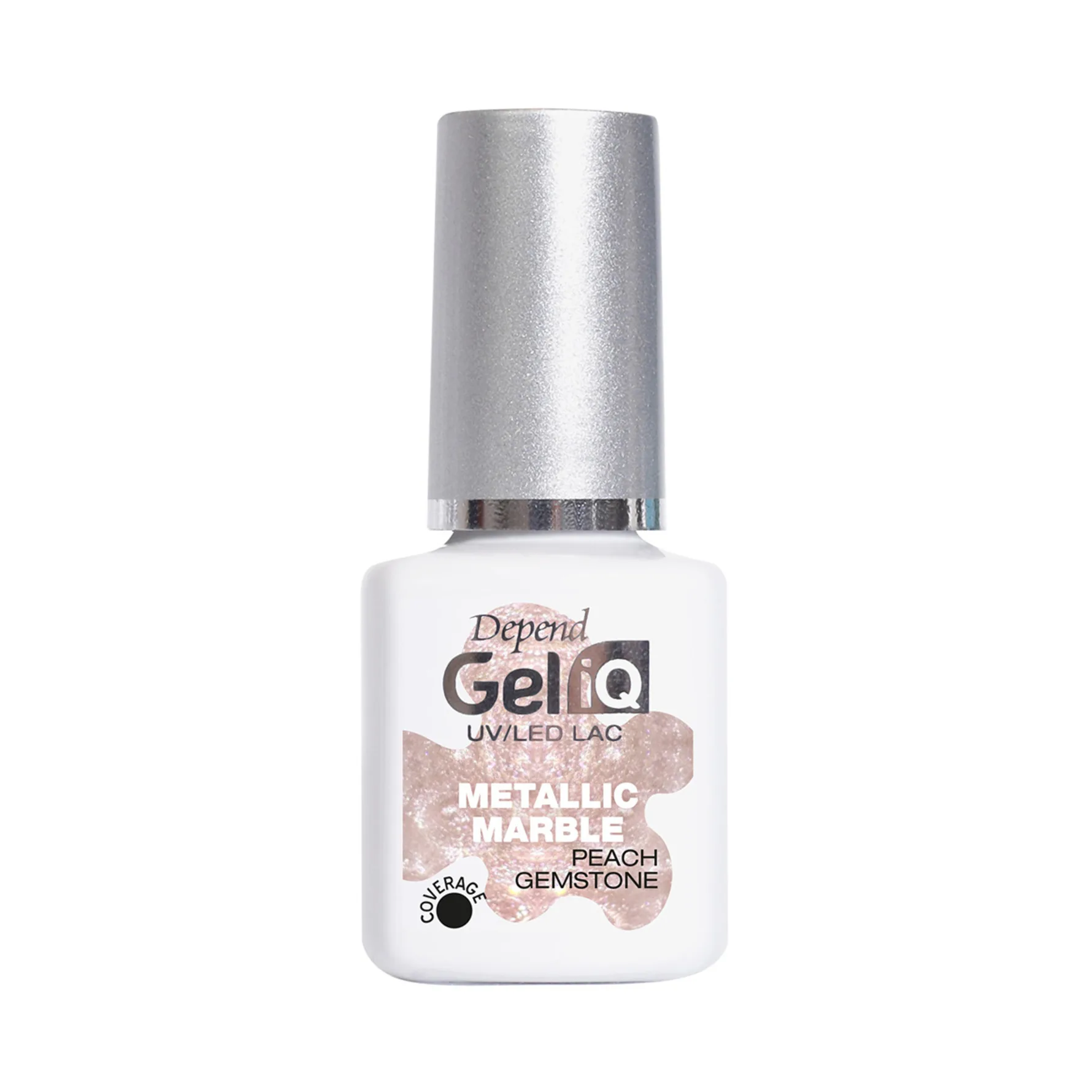 Depend Gel iQ Metallic Marble 5 ml Peach Gemstone