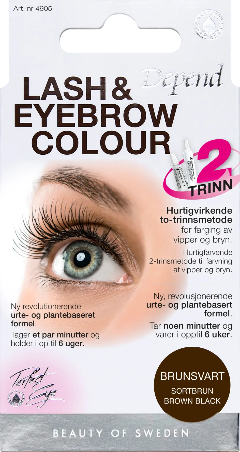 Depend Lash and Eyebrow Colour Brown Black 1 st