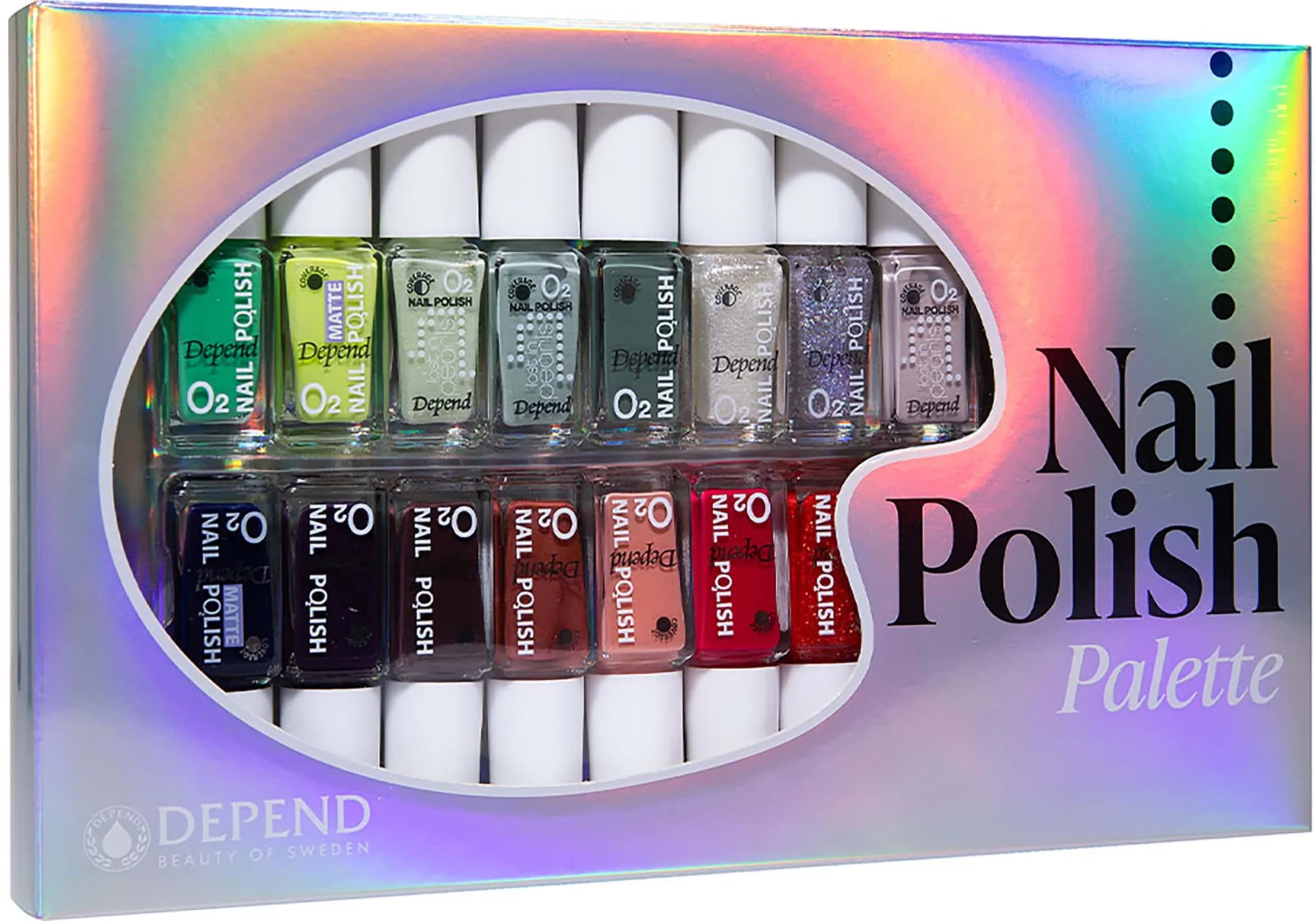 Depend O2 Christmas O2 Nail Polish Palette 15-pack