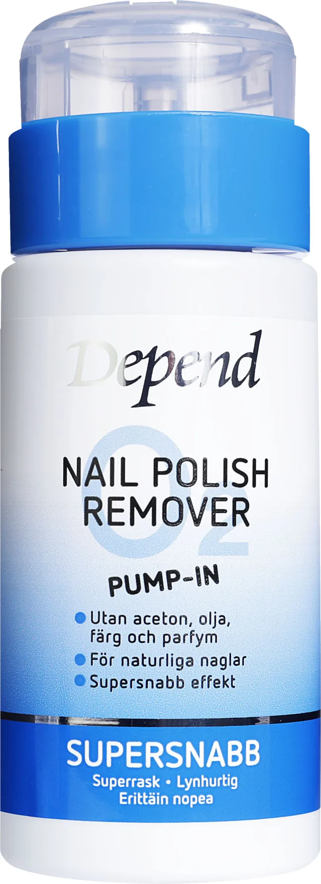 O2 Pump-In Nail Polish Remover 125 ml