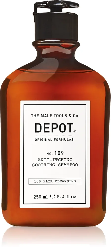 DEPOT 100 HAIR CLEANSING NO. 109 ANTI-ITCHING SOOTHING SHAMPOO Lindrende shampoo Mod irritation og kløe 250 ml