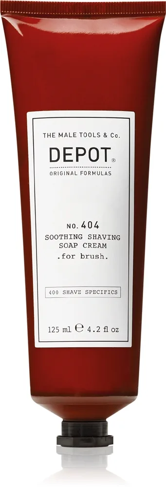 DEPOT 400 SHAVE SPECIFICS O. 404 SOOTHING SHAVING SOAP CREAM .for brush. Beroligende creme til barbering for brush 125 ml