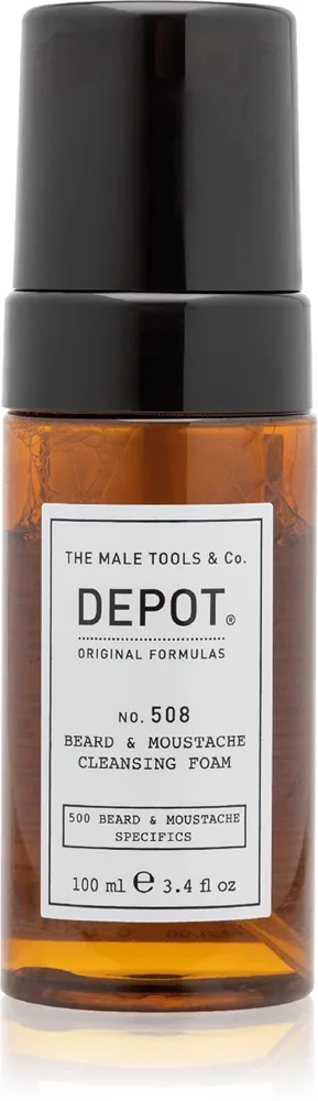 DEPOT 500 BEARD & MOUSTACHE SPECIFICS NO. 508 BEARD & MOUSTACHE CLEANSING FOAM Rengöringsskum för skägg 100 ml