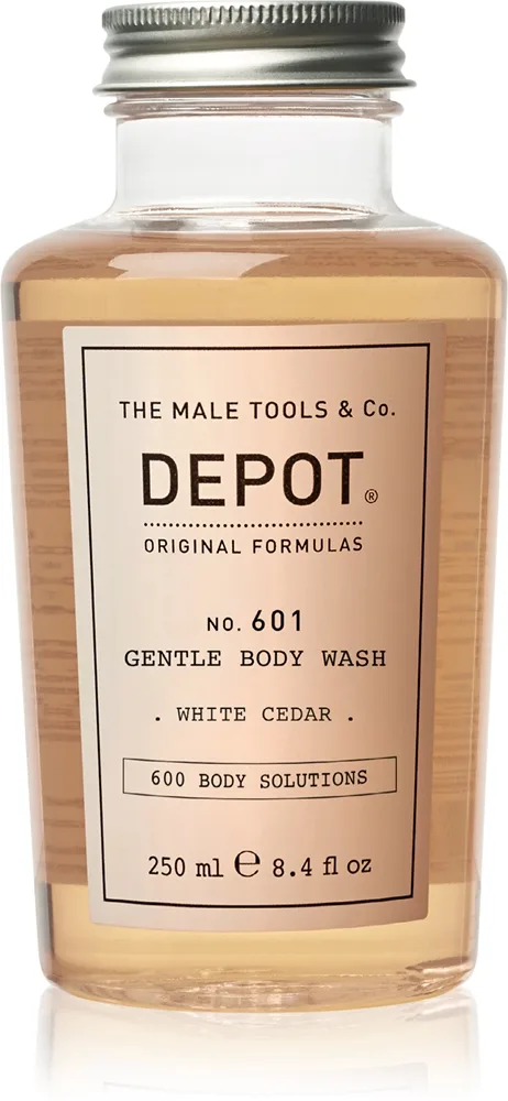 Depot 600 BODY SOLUTIONS NO. 601 GENTLE BODY WASH Brusegel til mænd White Cedar 250 ml