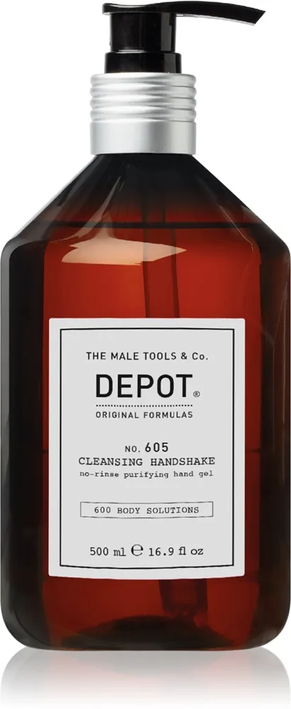 Depot 600 BODY SOLUTIONS NO. 605 CLEANSING HAND SHAKE Rengöringsgel för händer 500 ml