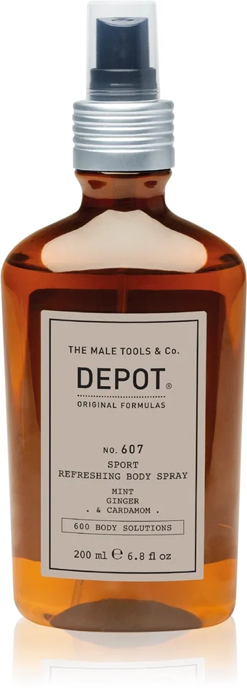 DEPOT 600 BODY SOLUTIONS NO. 607 SPORT REFRESHING BODY SPRAY Opfriskende kropsspray til mænd 200 ml