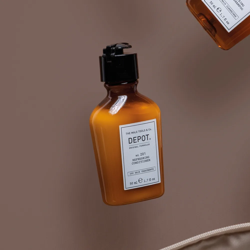 Depot No. 201 Refreshing Conditioner Fuktgivande balsam för glansigt och mjukt hår 50 ml