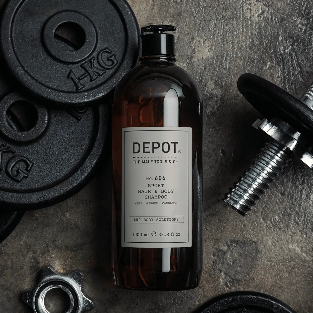 Depot No. 606 Sport Hair & Body shampoo hiuksiin ja vartalolle 1000 ml