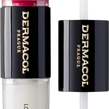 Dermacol 16H Lip Colour pitkäkestoinen huulipuna ja huulikiilto sävy 08 Pink Tastic 2x4 ml