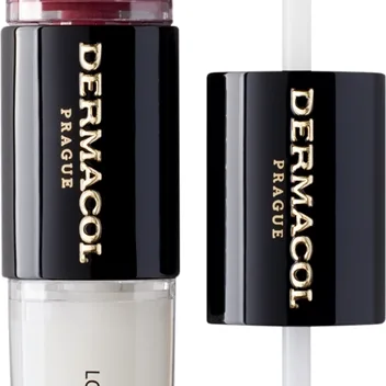 Dermacol 16H Lip Colour pitkäkestoinen huulipuna ja huulikiilto sävy 28 Royal Peony 2x4 ml