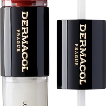 Dermacol 16H Lip Colour pitkäkestoinen huulipuna ja huulikiilto sävy 34 Vibrant Red 2x4 ml