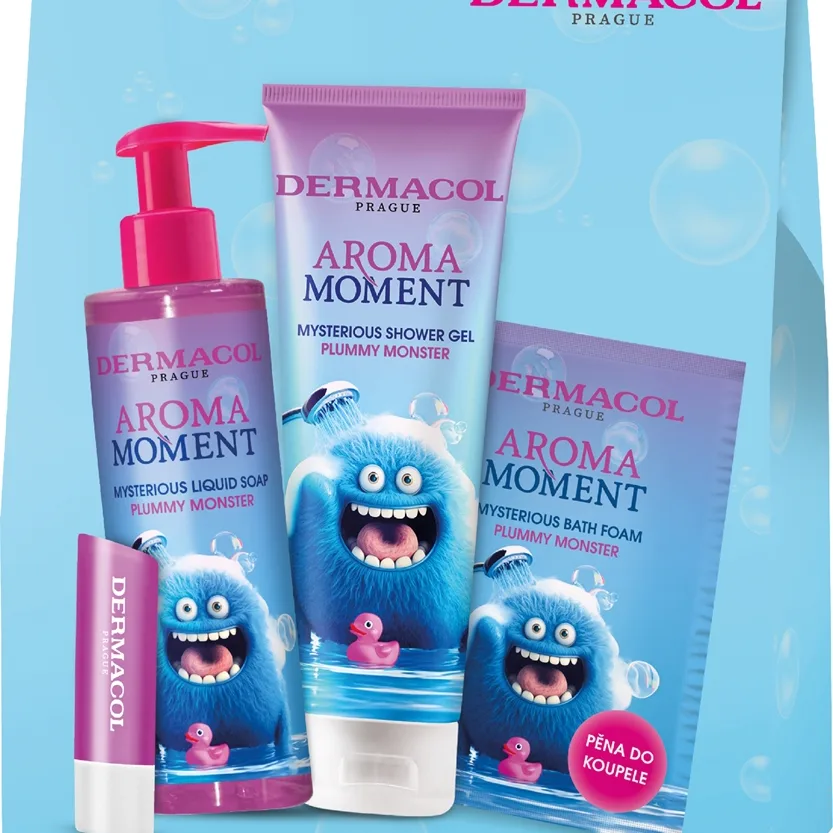 Dermacol Aroma Moment Plummy Monster lahjasetti lapsille tuoksu Plum