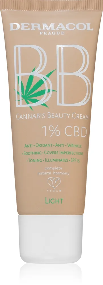 Dermacol Cannabis Beauty Cream BB-voide sisältää CBD:tä sävy no.1 Light 30 ml