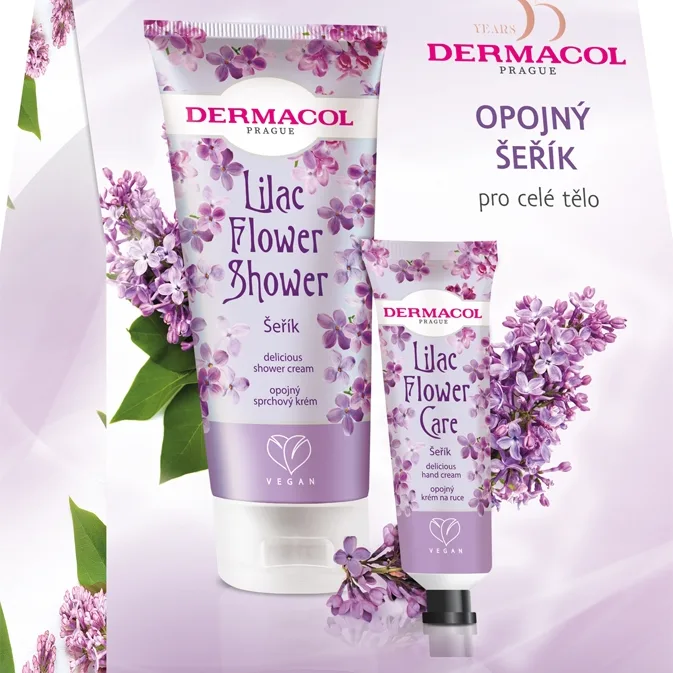 Dermacol Flower Care Lilac Presentförpackning för mjuk och smidig hud