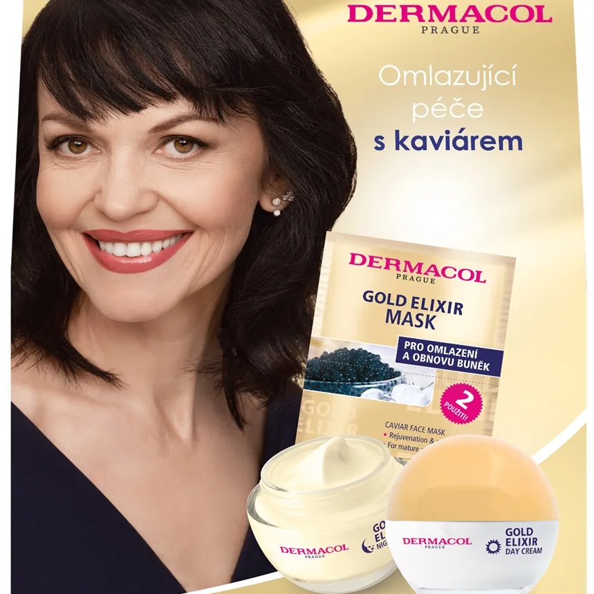 Dermacol Gold Elixir lahjasetti kypsälle iholle