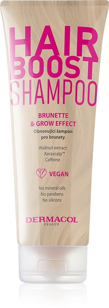 Dermacol Hair Boost Brunette uudistava shampoo ruskeille hiussävyille 250 ml