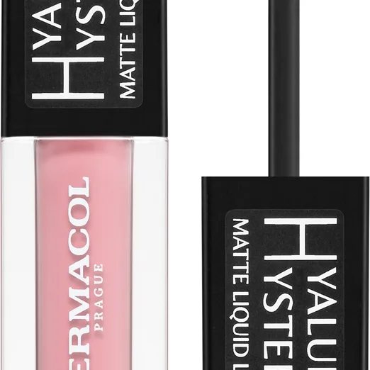 Dermacol Hyaluron Hysteria nestemäinen mattahuulipuna sävy 01 4.5 ml