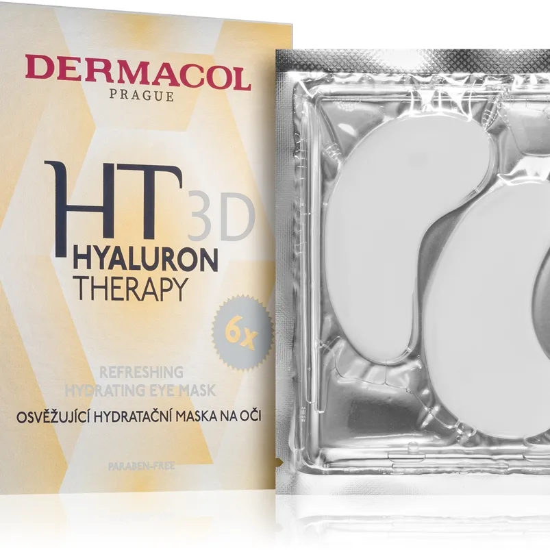 Dermacol Hyaluron Therapy 3D Uppfriskande fuktgivande mask för ögonen 6x6 g