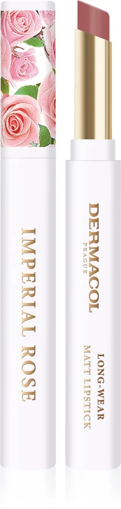 Dermacol Imperial Rose Matt läppstift Med doft av rosor Skugga 02 1,6 g