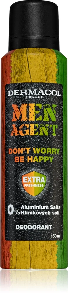 Dermacol Men Agent Don´t Worry Be Happy Deodorantspray utan aluminiuminnehåll 150 ml