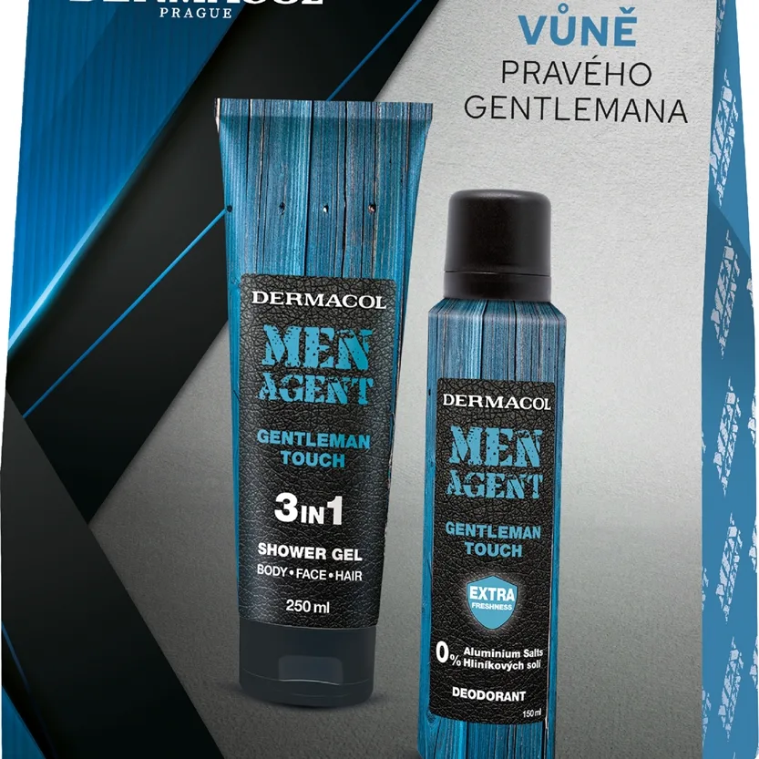 Dermacol Men Agent Gentleman Touch lahjasetti vartalolle miehille