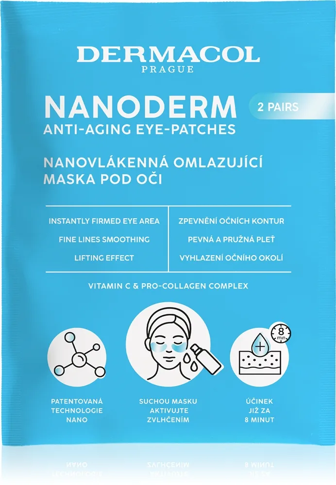 Dermacol Nanoderm verjüngende Maske für die Augen 2 Paar