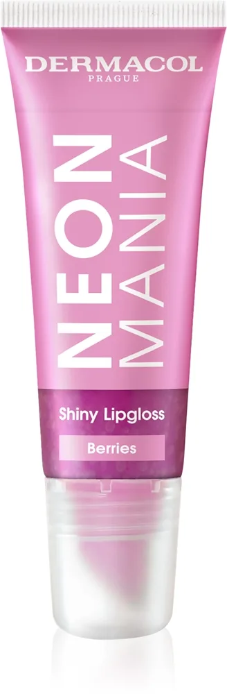 Dermacol Neon Mania huulikiilto putkilossa sävy Berries 10 ml